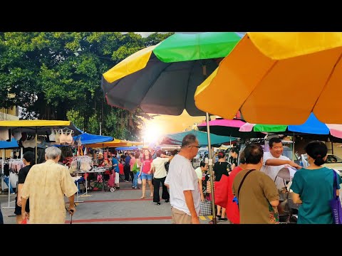 吉隆坡蕉賴美達花園早市，古早味手工釀豆腐，雲吞面，馬六甲粽子，雞絲河粉，板面，伊面，咖啡數不勝數/馬來西亞/吉隆坡/2025/food/街頭美食/早市