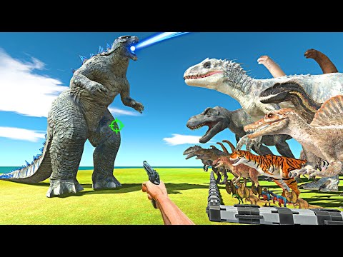 FPS Avatar Rescues Dinosaurs and Fights Godzilla 2014 - Animal Revolt Battle Simulator