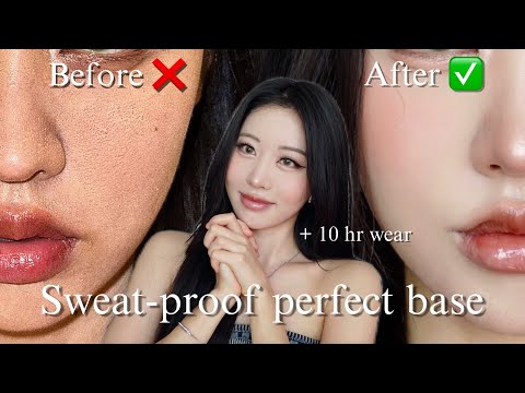 *BEST* sweat-proof & long-lasting summer base routine!