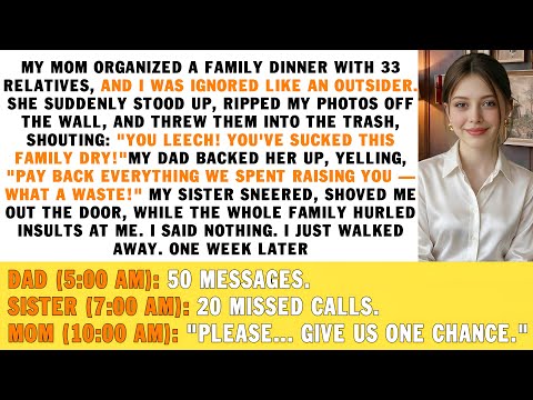 My Mom Organized a Family Dinner With 33 Relatives While I Was Ignored and Treated Like an Outsider.