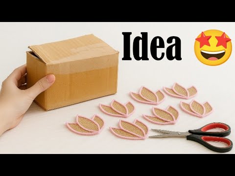 Turning old box into Pinterest worthy basket || Cardboard craft 