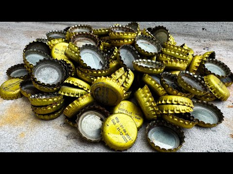 I Forged a Damascus Knife from Coca-Cola Bottle Caps… It Actually Worked