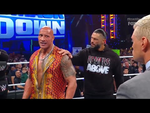 Cody Rhodes attacks The Rock and accepts the challenge - WWE SmackDown 3/08/2024