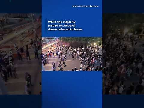 Austin anti-ICE protesters tear-gassed, arrested