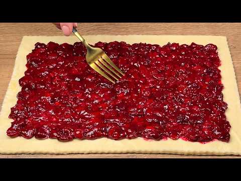 Das Lieblingsrezept der Familie! GENIALES Blätterteigdessert in nur 10 Minuten