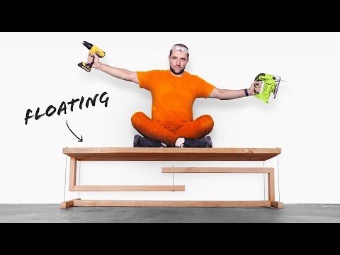 I made a floating bench (Tensegrity)