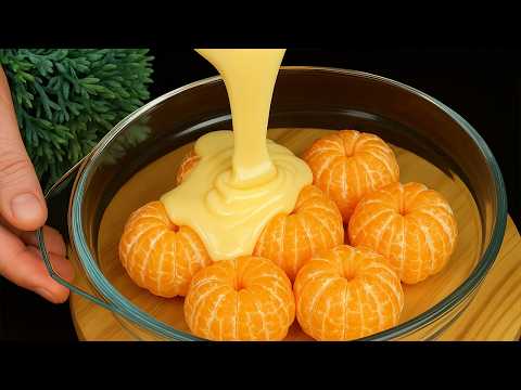 ❗️🍊 Das Mandarinen-Dessert, über das alle reden! Nur ein paar Zutaten – ohne Kopfzerbrechen! 🍰