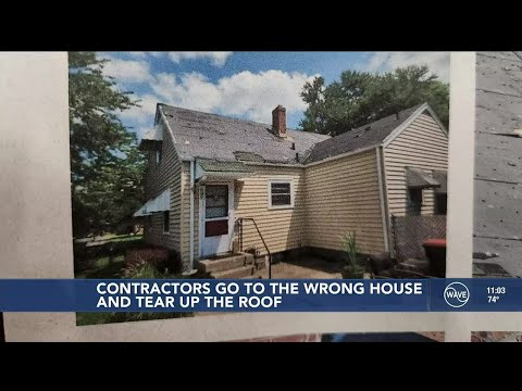 Contractors go to wrong address, tear up roof of house