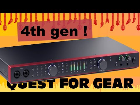 Focusrite Scarlett 18i20 4th Gen Audio Interface - Unbox and Setup  and I try the AUTO GAIN