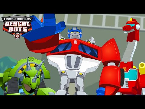 Optimus Prime and the Dinobots 🦖 Transfomers Rescue Bots 🦕 Transformers TV