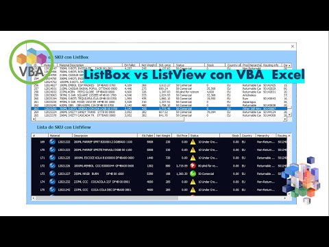 ListBox vs ListView con VBA Excel
