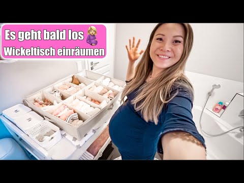 Es geht bald los 🤰🏼 Wickeltisch einräumen & Baby Haul organisieren SSW 36! Mama VLOG | Mamiseelen