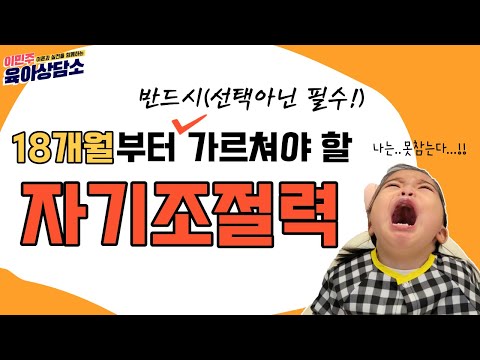 [육아] 자기조절력, 18개월부터는 일상에서 훈련이 꼭 필요합니다 l이민주육아상담소l