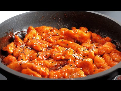 Sweet and sour chicken 💯 Recipe in description!