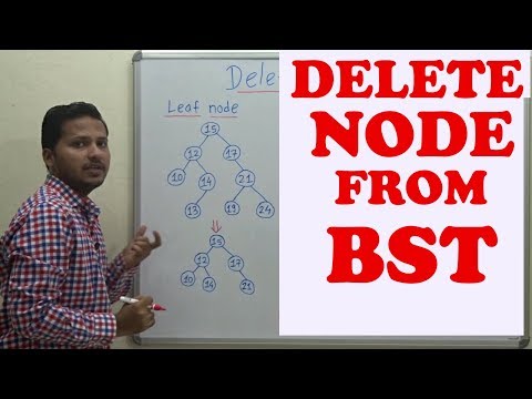 Delete a node from Binary Search Tree( Reason for every operation explained)