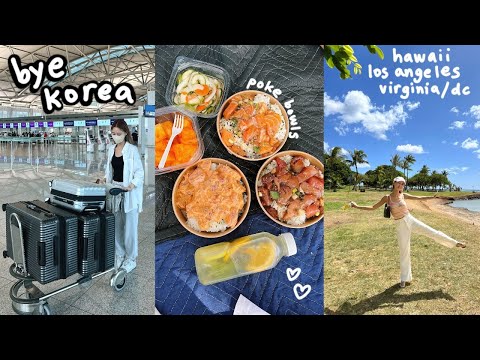 moving out of korea, hawaii trip, apartment hunting in LA, back in VA/DC, losing weight & anxiety