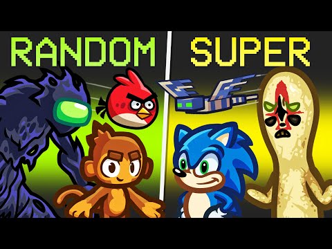 RANDOM ROLES vs SUPER IMPOSTER in Among Us