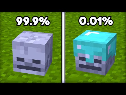 54 Rarest Things in Minecraft