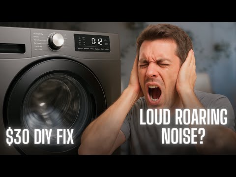How to fix that jet engine sound in your front load washer - DIY FIX!