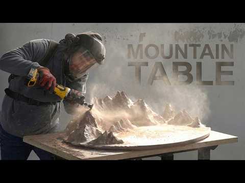Secretly Building a MOUNTAIN TABLE