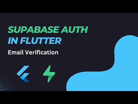 Email Verification in Flutter Made EASY with Supabase