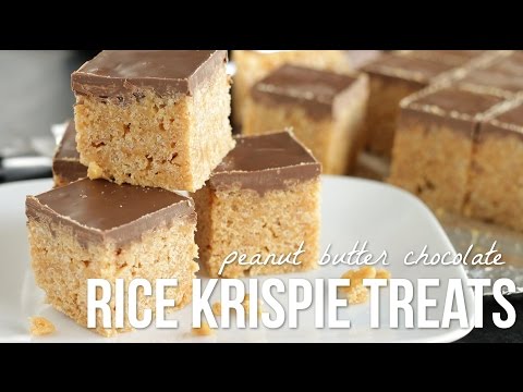 Peanut Butter Rice Krispie Treats!! PB Crispy Bar Recipe