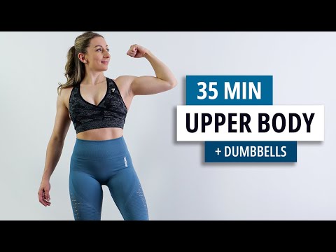 35 MIN HAUT DU CORPS AVEC HALTÈRES - Affiner et Tonifier ses bras à la maison !