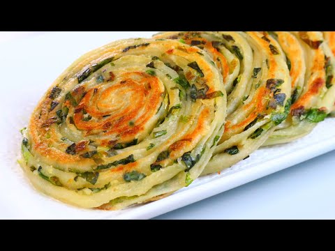 用这个简单方法步骤,做葱油饼时自动分层,没有失败过!Never failed since I use this easy method. Delicious Scallion bread ▏佳宝妈美食