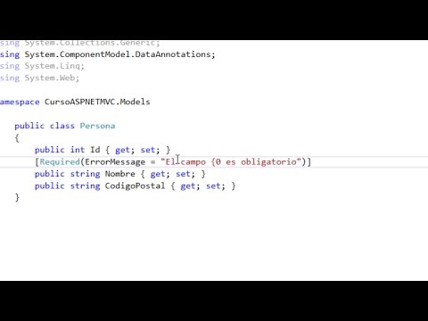 Propiedades Obligatorias con Required | Validando Modelos | Programando en ASP.NET MVC 5