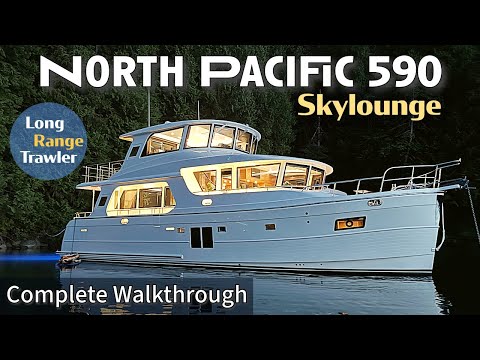 FIRST LOOK! North Pacific 590 Skylounge | Better Than Nordhavn?