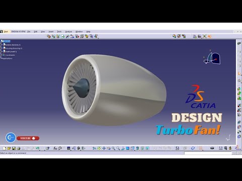 Turbofan Engine Design | Catiav5 | Assembly | Part Design | Full Video | CADWALA