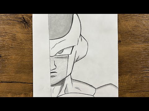 Easy frieza drawing for beginners | How to draw Golden Frieza step-by-step