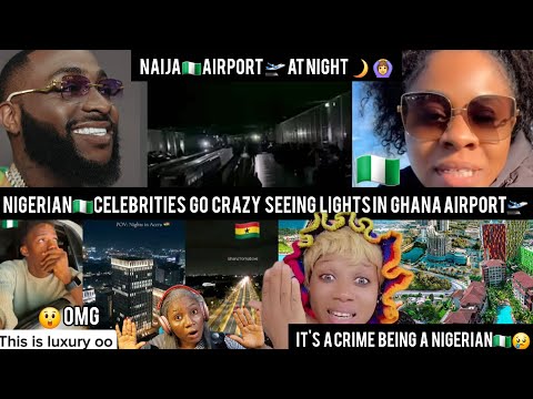 BREAKINGNEWS‼️NIGERIANS🇳🇬CELEBRITIES SCREAM🔥😳AT ACCRA CITY&AIRPORT 🛫@NIGHT🌙🙊
