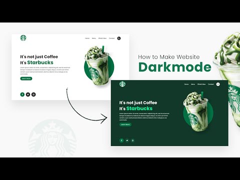 How To make Website Darkmode using CSS & Javascript | Step By Step Responsive Web Design Tutorial