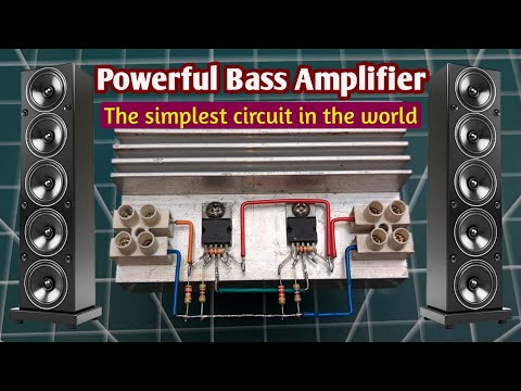 How To Make Powerful Ultra Bass Stereo Amplifier. Using TDA2030 IC. Simple And Usable Circuit.