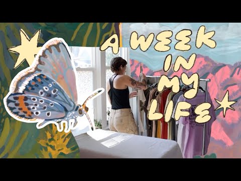 a week in my life ✿ art market edition + thrifting & art supply haul ✿