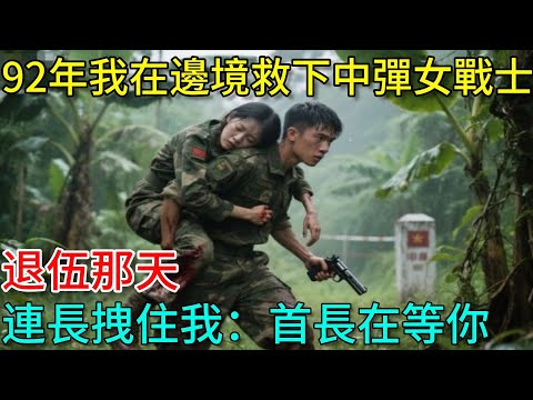 92年我在邊境救下中彈女戰士，退伍那天，連長拽住我：首長在等你#故事 #奇聞故事 #故事頻道