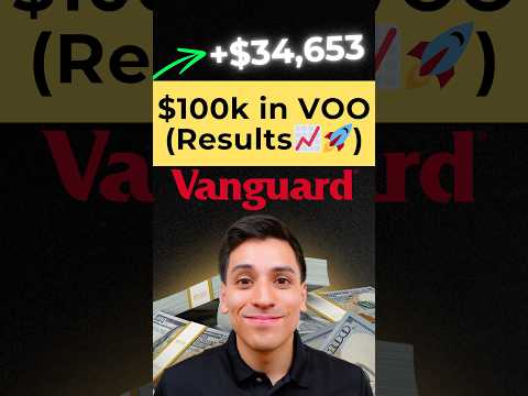 Investing $100,000 in S&amp;P 500 Index Fund ETF VOO Results! #etfinvesting #sp500 #etf #stockmarket