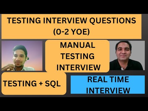 Manual Testing Interview Questions | SQL Interview Q&A