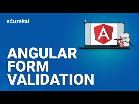 Angular Form Validation | Template driven Forms Validations | Angular Tutorial for beginners|Edureka