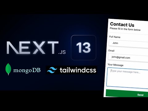 Build A Contact Us Page with Next.js 13, MongoDB, and Tailwind CSS