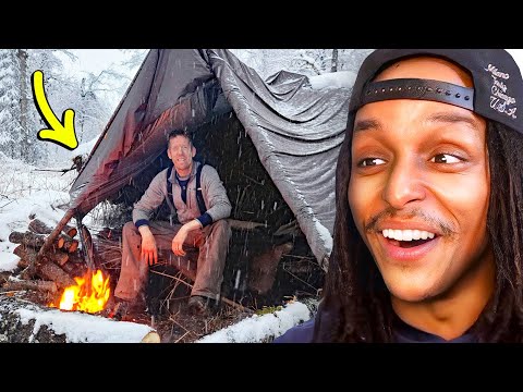 He Survived A Snowstorm Without A Tent...