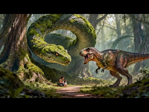 【高光合集】母子二人被暴龙一路追杀！竟被大蛇多次救下！#大蛇3龙蛇之战 #惊悚 #怪兽 #灾难 #电影 #movie #电影派对 #暴龙 #snake #snake3