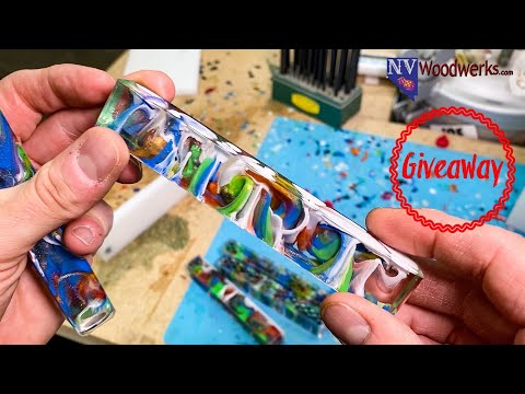 Simple Technique for Making Resin Cast Graffiti Style Pen Blanks