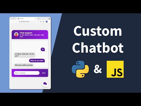 Build & Integrate your own custom chatbot to a website (Python & JavaScript)