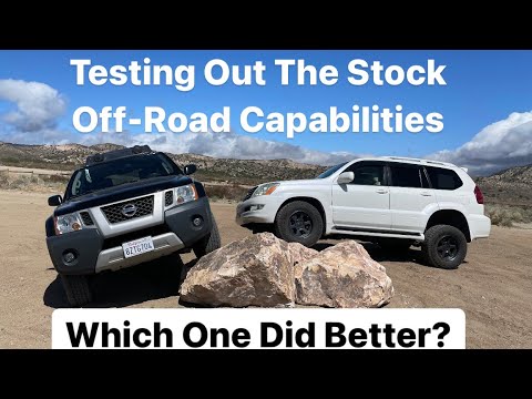 Stock Nissan Xterra vs Stock Lexus GX470 at Hungry Valley | ABLS vs A-TRAC
