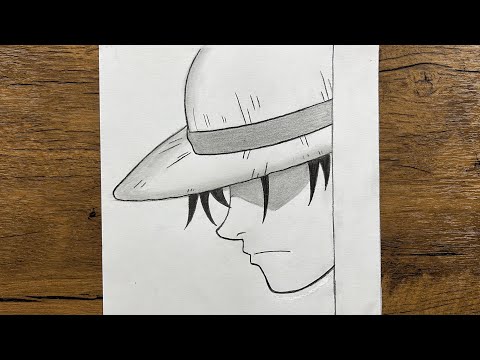 Easy anime drawing |  how to draw Monkey D. Luffy step-by-step
