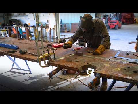WWII KV-1S Tank Hull Rebuild - Prepping & Rejoining Armour