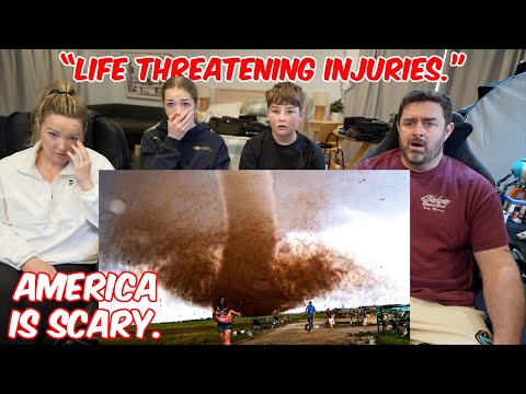 New Zealand Family React to Tornado Chaser Rushing Injured Family to hospital after home destroyed!