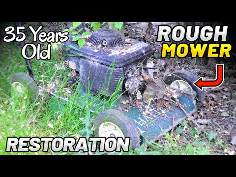 FORGOTTEN 35 YEAR OLD MINI BRUSH MOWER RESTORATION